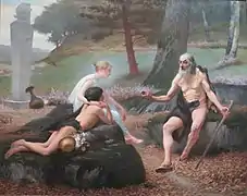 Rodolfo Amoedo: La narración de Filectas, 1887, Museo Nacional de Bellas Artes.