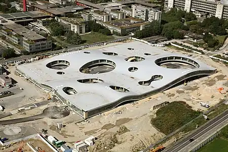 La cubierta del Rolex Learning Center.