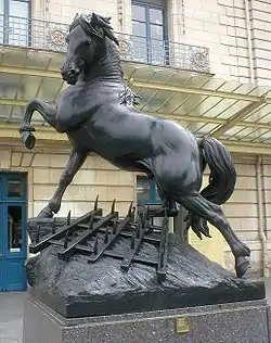 Le cheval à la herse, obra de Pierre Louis Rouillard