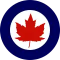 Una versión de escarapela de la RCAF usada en las aeronaves entre 1946 y 1965.