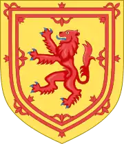 Escudo de Escocia, utilizado desde el siglo XII