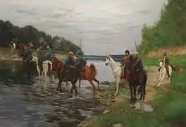 Rubicón. El destacamento de Denís Davydov está cruzando el río en 1812. 2001