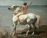 Niño con caballo blanco (1872)