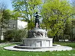 Der Rüdigerbrunnen (el pozo de Rudiger well), Kaufbeuren, Alemania.