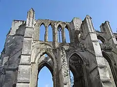 Vista de las mismas ruinas hoy