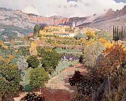 El valle de los naranjos, Santiago Rusiñol, 1901