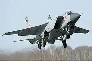 MiG-31BM Nº22 de la base de Kansk en 2012