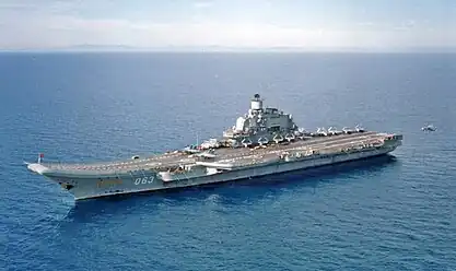 Portaaviones Almirante Kuznetsov.