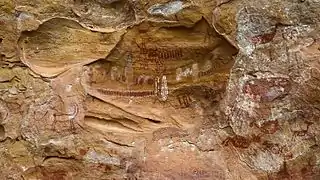 Pedra Furada, en Brasil, yacimiento arqueológico de entre 12.000 a 32.000 años de antigüedad.