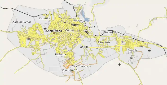 Sitios Paleontológicos de Santa María está ubicado en Sitios Paleontológicos de Santa María