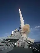 SM-3 ascendiendo desde el USS Decatur (DDG-73), 2007