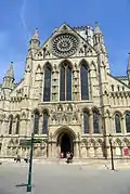 Fachada del transepto sur de la York Minster