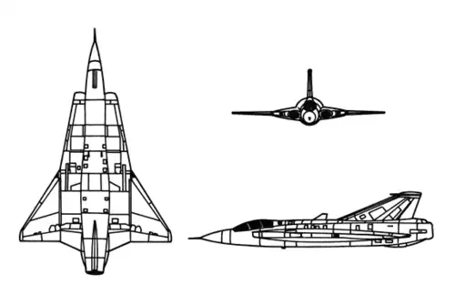 Saab 35 Draken(J 35, 1960)