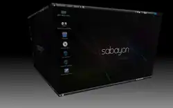 Sabayon Linux 5.0, versión GNOME, mostrando Cubo Compiz.