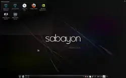 Sabayon Linux 5.0, versión KDE.