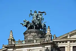 Pantherquadriga en la Ópera Semper en Dresde