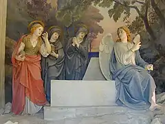 Sacro Monte di CreaCapilla 19. Antonio Brilla, El hallazgo de la tumba vacía de Cristo, 1889