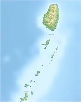 Isla Pequeño San Vicente ubicada en San Vicente y las Granadinas