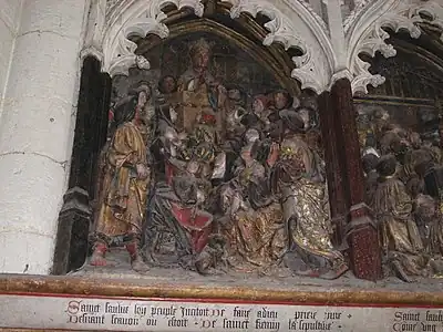 Bajorrelieve de la leyenda de San Fermín en la Catedral de Amiens (2)