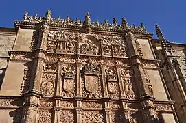 Fachada plateresca de la Universidad de Salamanca