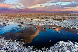 Salar de Atacama en el desierto de Atacama