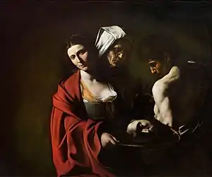 Salomé con la cabeza de Juan el Bautista (Caravaggio, Madrid), de 1609.