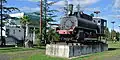 Locomotor de vapor en la estación