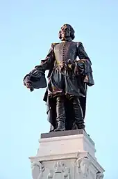 Estatua de Samuel de Champlain en Quebec