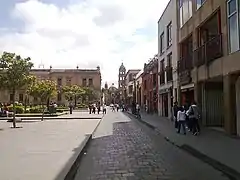 Vista hacia el Templo de San Agustín.