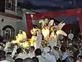 Procesión de San Benito de Palermo en la Iglesia de San Francisco