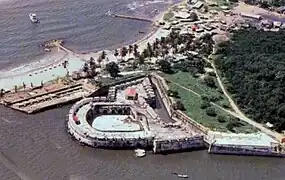 Castillo San Fernando de Bocachica de Cartagena de Indias.