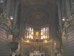 Interior de la iglesia.