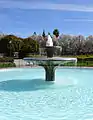 Fuente en la rosaleda de San José.