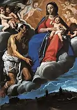 San Lazzaro implora la Vergine per la città di Sarzana, iglesia de San Lázaro en Sarzana