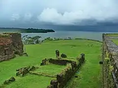 Desembocadura del Chagres desde el Fuerte