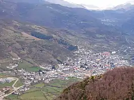 Panorámica de Villablino y el Valle de Laciana