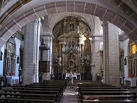 Interior de la iglesia.