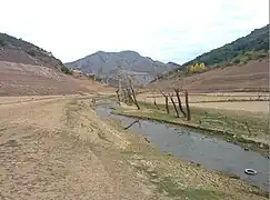 San Pedro de Luna a la vista durante la sequía de 2017