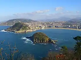 San Sebastián: la bahía de la Concha.