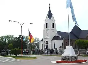 San Miguel Arcángel en la provincia de Buenos Aires es un ejemplo de colonización alemana, poblada casi enteramente por los alemanes del Volga.