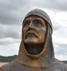 Busto dedicado a Sancho Garcés I en Villamayor de Monjardín