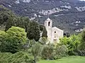 La iglesia de Sant Martí de Talaixà en 2012, una vez reconstruida.