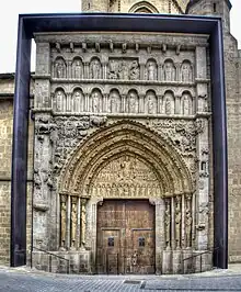 Portada de Santa María la Real de Sangüesa