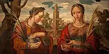 Santas Justa y Rufina, por Hernando de Esturmio