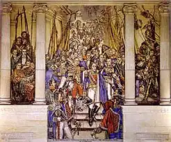 Mural by Santiago Martínez Delgado in the Colombian Congress