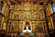 Retablo de la capilla del Rosario. Iglesia de Santo Domingo de Tunja