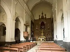 Interior del santuario