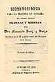 Manual para la aplicación en Navarra del sistema métrico decimal (1852)