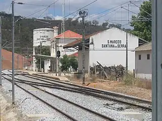 La estación de ferrocarril de São Marcos da Serra