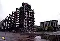 Edificios destruidos en 1996.